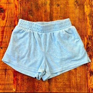 Shorts Terrycloth Light Blue Small